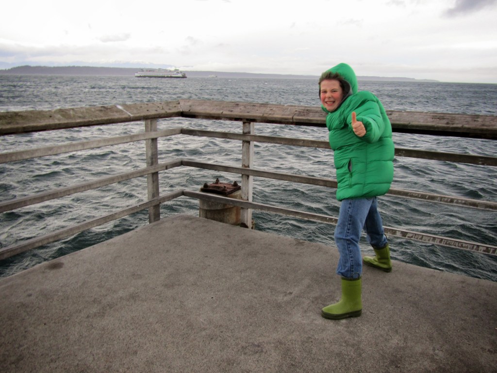 The wind strength increased while we were watching the tide roll in.