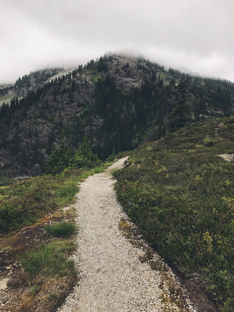 August hiking in the PNW.  Pack your layers!