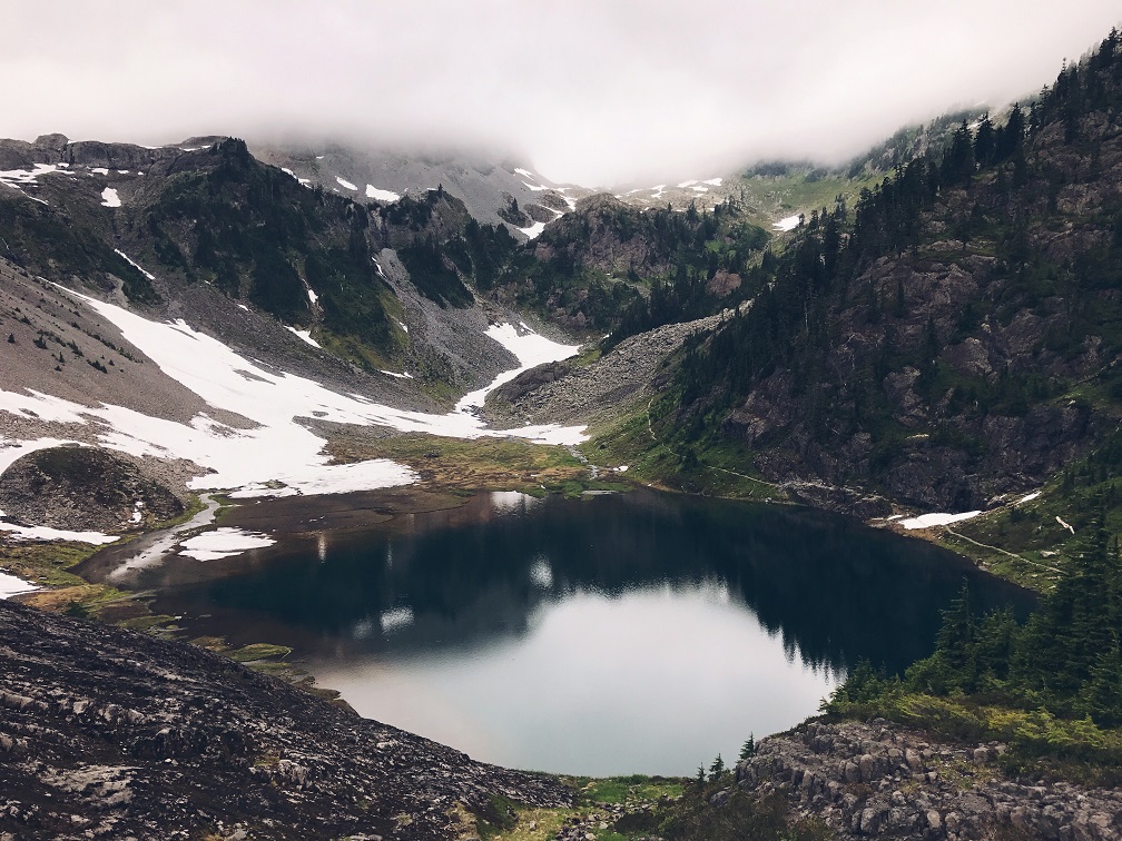 Misty mountain views in the Pacific Northwest.