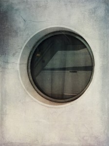 Porthole view on a Washington State Ferry