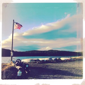 Sunshine, Row Boats and the American Flag