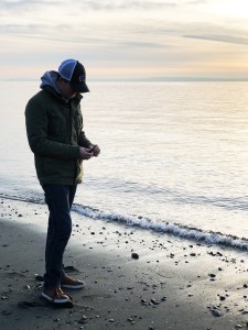 On the beach in Edmonds, WA